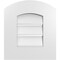 Ekena Millwork Arch Top Surface Mount PVC Gable Vent: Non-Functional, w/ 3-1/2"W x 1"P Standard Frame, 14"W x 14"H GVPAR14X1401SN - alternate 1